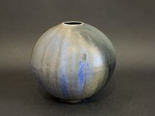 加藤亮太郎　瑠璃黒花入